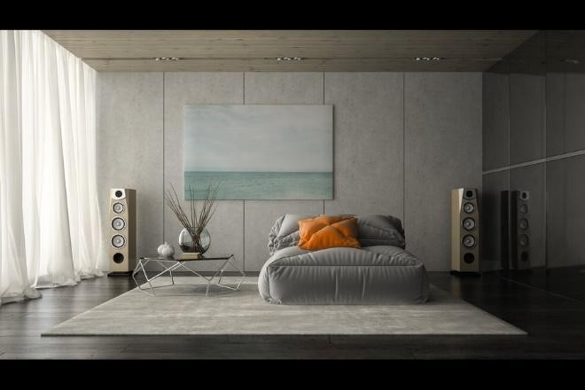 Whole-Home Audio setup in a modern living room.